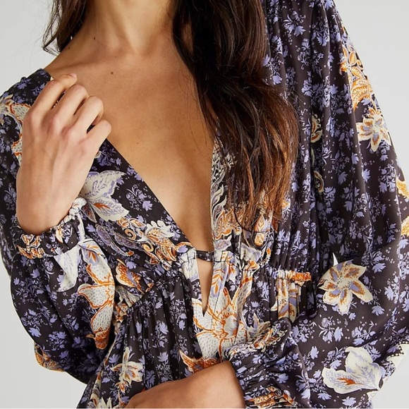 Free People Soli Long Sleeve Dress - - Picture 3 of 5